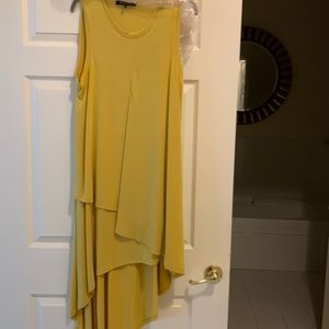 Bcbg maxazria long dress short in front long in back sleeveless